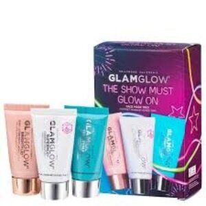 GlamGlow The Show Must Glow On Face Mask 3 piece set